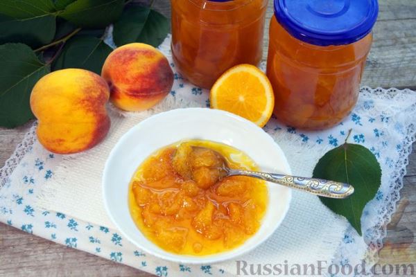 Варенье из персиков с апельсином